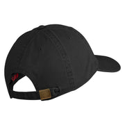 US Air Force with Wing Embroidered Pigment Dyed Cap - Black OSFM