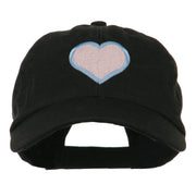 Heart with Outline Embroidered Cap