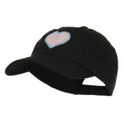 Heart with Outline Embroidered Cap