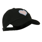 Heart with Outline Embroidered Cap