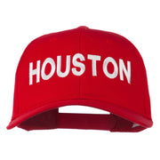 Houston Embroidered Cotton Twill Snapback Cap