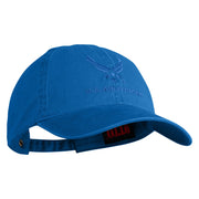US Air Force with Wing Embroidered Pigment Dyed Cap - Royal OSFM