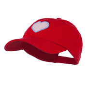 Heart with Outline Embroidered Cap