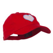 Heart with Outline Embroidered Cap