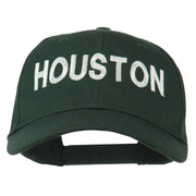 Houston Embroidered Cotton Twill Snapback Cap