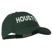 Houston Embroidered Cotton Twill Snapback Cap