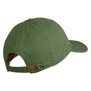 US Air Force with Wing Embroidered Pigment Dyed Cap - Olive OSFM