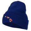 Hawaii Map State Flag Embroidered Long Beanie