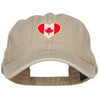 Canada Heart Flag Embroidered Washed Cap