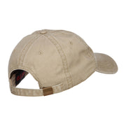 Canada Heart Flag Embroidered Washed Cap