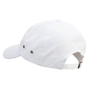 Stag Beetle Embroidered Normal Dyed Washed Caps - White OSFM