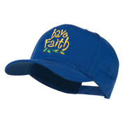 Wording of Have Faith Embroidered Cap