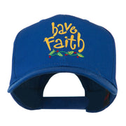 Wording of Have Faith Embroidered Cap