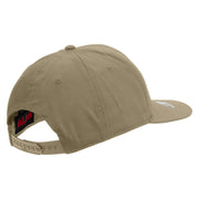Licensed Army Aviator Veteran Embroidered Solid Cotton Twill Pro Style Cap - Khaki OSFM