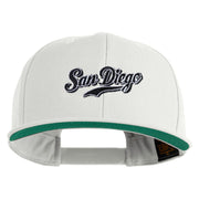 Baseball San Diego Embroidered Wool Blend Prostyle Snapback Cap - Natural OSFM