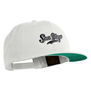 Baseball San Diego Embroidered Wool Blend Prostyle Snapback Cap - Natural OSFM