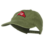 18th Hole Flag for Golf Embroidered Washed Cap