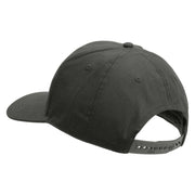 Licensed Army Aviator Veteran Embroidered Solid Cotton Twill Pro Style Cap - Charcoal OSFM