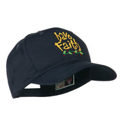 Wording of Have Faith Embroidered Cap