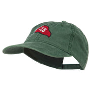 18th Hole Flag for Golf Embroidered Washed Cap