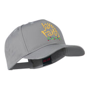 Wording of Have Faith Embroidered Cap