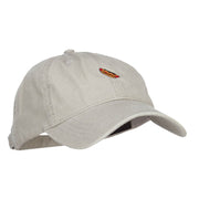 Mini Hot Dog Embroidered Washed Cap