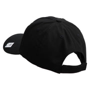 USMC Design Embroidered 6 Panel Unstructured Cotton Twill Cap Made in USA - Black OSFM