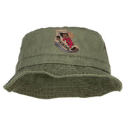 Hiking Shoes Patched Washed Bucket Hat