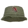 Hiking Shoes Patched Washed Bucket Hat