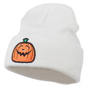 Halloween Goofy Jack o Lantern Embroidered Long Beanie