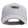 Ethereal Aviation Embroidered Low Profile Structured Cap - Grey OSFM