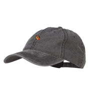 Mini Hot Dog Embroidered Washed Cap