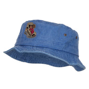 Hiking Shoes Patched Washed Bucket Hat