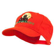 Halloween Ghost Hunting with House Embroidered Cap