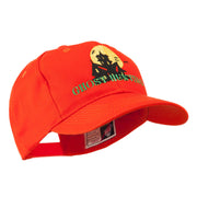 Halloween Ghost Hunting with House Embroidered Cap