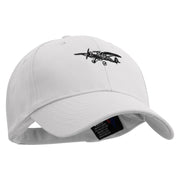 Ethereal Aviation Embroidered Low Profile Structured Cap - White OSFM