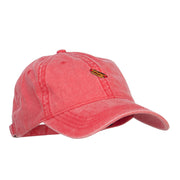 Mini Hot Dog Embroidered Washed Cap