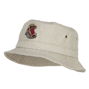 Hiking Shoes Patched Washed Bucket Hat