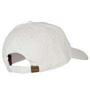 China Flag Map Embroidered Washed Cotton Twill Cap