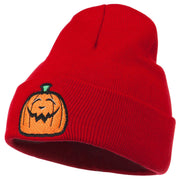 Halloween Goofy Jack o Lantern Embroidered Long Beanie