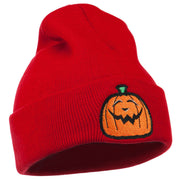 Halloween Goofy Jack o Lantern Embroidered Long Beanie