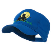 Halloween Ghost Hunting with House Embroidered Cap