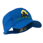 Halloween Ghost Hunting with House Embroidered Cap