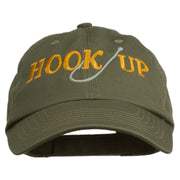 Hook Up Fishing Embroidered Low Profile Cap