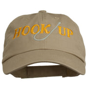 Hook Up Fishing Embroidered Low Profile Cap