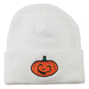 Halloween Happy Jack o Lantern Embroidered Long Beanie