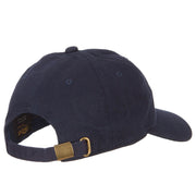 Hawaii Hibiscus with Map Embroidered Unstructured Washed Cap