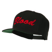 Flat Bill Hip Hop Casual Blood Embroidered Cap