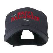 Happy Halloween with Bats Embroidered Cap