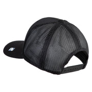 USSF with Delta Embroidered Solid Cotton Mesh Cap - Black OSFM